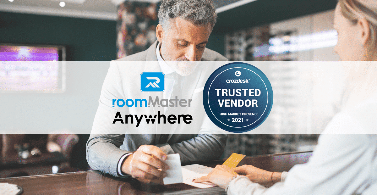 roomMaster Anywhere wins 'Trusted Vendor' Award from Crozdesk | hotel cloud pms